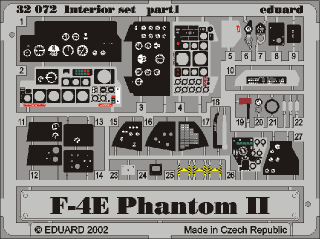 Eduard 32503 F-4E interior TAM