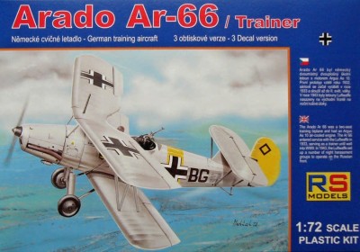 Rs Model 92059 Arado Ar-66 German trainer (3x decal version) 1/72
