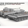 Takom 2202 Немецкий тяжёлый танк TIGER I Sd. Kfz.181 Pz.Kpfw.VI Ausf.E ранний + стальные катки w/Zimmerit Groppe "Fehrmann" 1/35