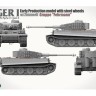 Takom 2202 Немецкий тяжёлый танк TIGER I Sd. Kfz.181 Pz.Kpfw.VI Ausf.E ранний + стальные катки w/Zimmerit Groppe "Fehrmann" 1/35