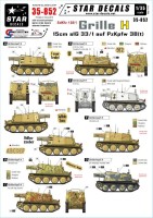 Star Decals STAR35852 Grille Ausf.H Sd.Kfz.138/1. 15cm sIG 33/1 auf Pz.Kpfw 38(t). Ostfront, Italy and Balkans 1/35