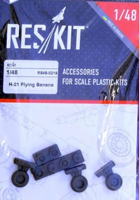 Reskit RS48-0219 H-21 Flying Banana - wheels (ITAL) 1/48