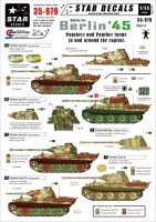Star Decals STAR35979 Berlin #3. Panthers and Panther turms in and around the capital 1/35