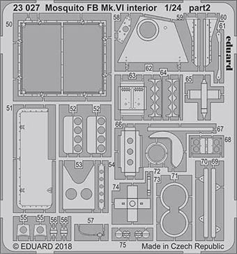 Eduard 23027 Mosquito FB Mk.VI interior 1/24