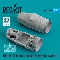 Reskit RSU72-0243 MiG-29 'Fulcrum' exhaust nozzles (GWH) 1/72