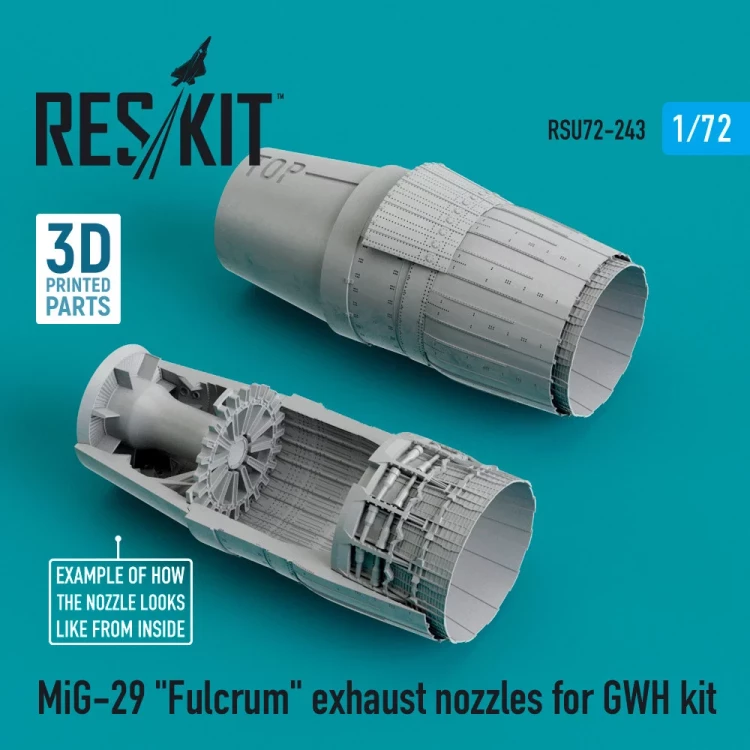 Reskit RSU72-0243 MiG-29 'Fulcrum' exhaust nozzles (GWH) 1/72