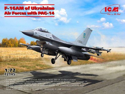 ICM 72145 F-16AM of Ukrainian Air Forces with PAG-14 1/72