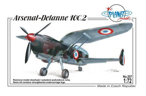 Planet Models PLT207 Arsenal Delanne 10C.2 1/72