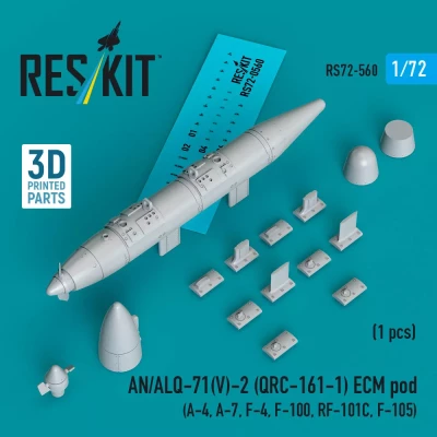 Reskit 72560 AN/ALQ-71(V)-2 (QRC-161-1) ECM pod (1pc.) 1/72