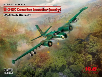 ICM 48278 B-26K Counter Invader early US Attack Plane 1/48