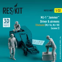 Reskit F32037 MJ-1 Driver&airmens (Vietnam) scene 2 (3 pcs) 1/32