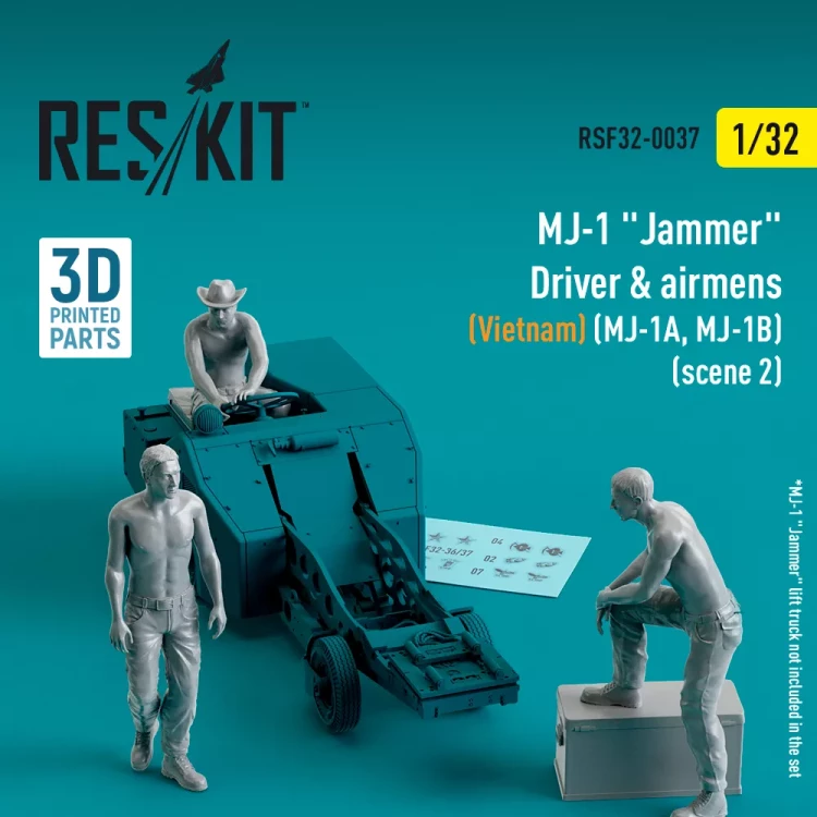Reskit F32037 MJ-1 Driver&airmens (Vietnam) scene 2 (3 pcs) 1/32