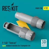Reskit RSU32158 F-14D 'Tomcat' open exhaust nozzles (TRUMP) 1/32