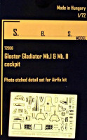 SBS model 72056 Gl.Gladiator Mk.I&Mk.II interior PE set (AIR) 1/72