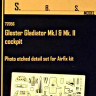 SBS model 72056 Gl.Gladiator Mk.I&Mk.II interior PE set (AIR) 1/72