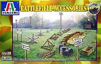 Italeri 06049 Аксессуары Battlefield Accessories WWII 1/72