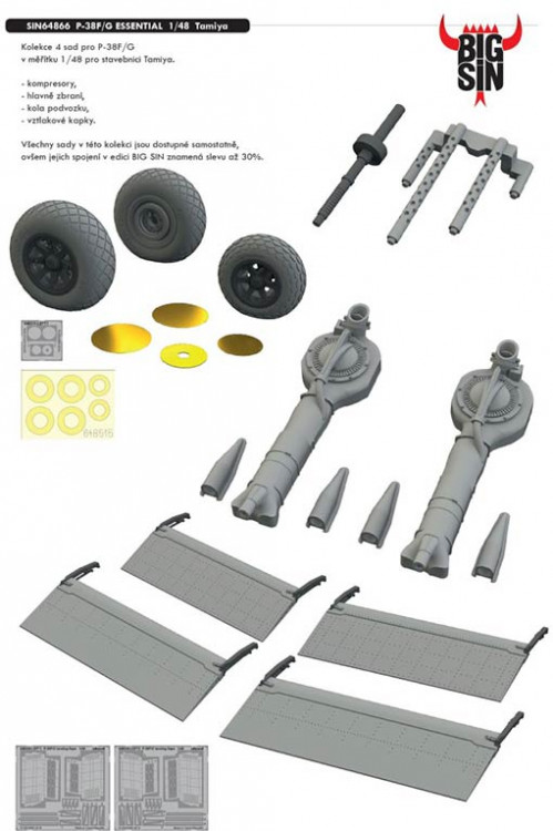 Eduard SIN64866 1/48 P-38F/G ESSENTIAL (TAM)