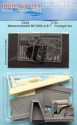 Aires 2104 Bf 109E-4/E-7 cockpit set 1/32