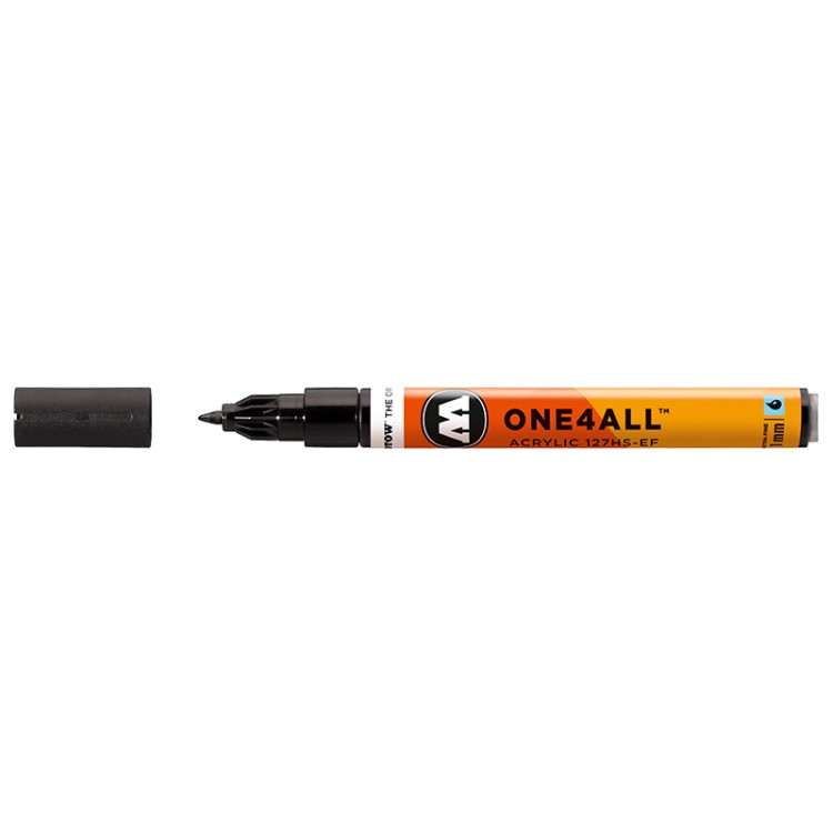 Molotow 127101 ONE4ALL 127HS-EF №180 Черный 1мм