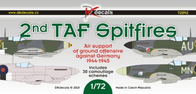 Dk Decals 72092 2nd TAF Spitfires - Western Front (29x camo) 1/72