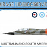 Mark 1 Models MKM-144.134 Mirage IIID/50DC/50DV/DAGGER T (4x camo) 1/144
