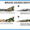 Mark 1 Models MKM-144.134 Mirage IIID/50DC/50DV/DAGGER T (4x camo) 1/144