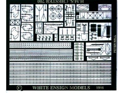 White Ensign Models PE 0724 WW1 ROYAL NAVY CRUISER/DESTROYER 1/700