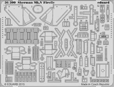 Eduard 36300 1/35 Фототравление Sherman Mk. V Firefly