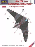 Lf Model M72158 Mask Ho 229 2-color grey camouflage painting 1/72