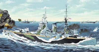 Trumpeter 03709 Английский Линкор HMS Rodney 1/200
