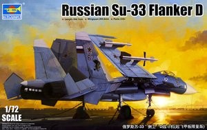 Trumpeter 01678 Су-33 (Flanker D) со взлётной палубой 1/72