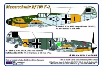 AML AMLC144001 Decals Messerschmitt Bf 109 F-2 1/144