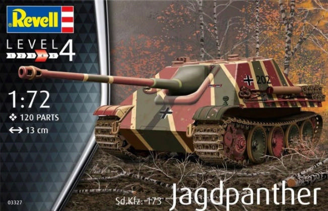 Revell 03327 Немецкая самоходно-артиллерийская установка Jagdpanther Sd.Kfz.173 (Ягдпантера) 1/72