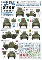 Star Decals 35-C1405 Ferret Scout Car Mk.2 Mk.2/2 and Mk.2/3 Scout Cars Malaya and Indonesia - Emergency and Confrontation in 1950-60s 1/35