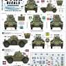 Star Decals 35-C1405 Ferret Scout Car Mk.2 Mk.2/2 and Mk.2/3 Scout Cars Malaya and Indonesia - Emergency and Confrontation in 1950-60s 1/35