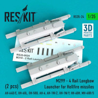 Reskit 35024 M310 - 2 Rail Launcher for Hellfire missiles 1/35