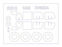 KV Models 48003-1 Як-3 + маски на диски и колеса