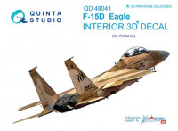 Quinta studio QD48041 F-15D (for GWH kit) 3D декаль интерьера кабины 1/48