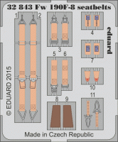 Eduard 32843 Fw 190F-8 seatbelts 1/32