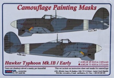 AML AMLM73010 Маска камуфляж Hawker Typhoon Mk.IB Early 1/72