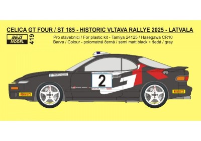 Reji Model JM419 Celica ST 185 Historic Vltava Rallye 2025 1/24
