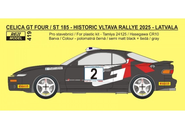 Reji Model JM419 Celica ST 185 Historic Vltava Rallye 2025 1/24