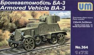 UniModel UMM-72364 Armored Vehicle BA–3 (railway version) 1/72