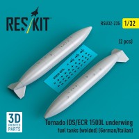 Reskit U32235 Tornado IDS/ECR 1500L underwing fuel tanks 1/32
