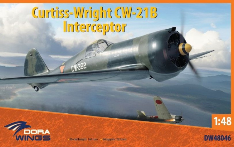 Dora Wings 48046 Curtiss-Wright CW-21B Interceptor (3x camo) 1/48