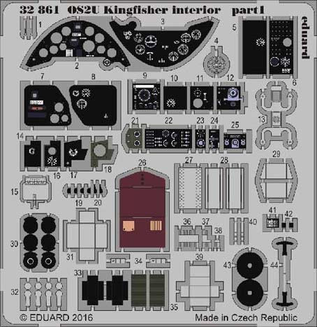Eduard 32861 OS2U Kingfisher interior1/32