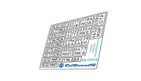 Микродизайн 024210 Автомобильные номерные знаки советских дальнобойщиков 1/24