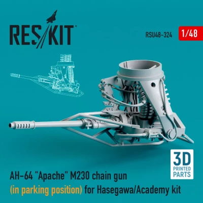Reskit U48324 AH-64 'Apache' M230 chain gun in parking pos. 1/48