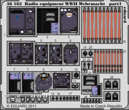 Eduard 36162 Radio equipment WWII Wehrmacht - colour