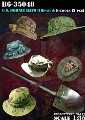 Bravo6 35048 US Boonie Hats and E-Tools 1/35